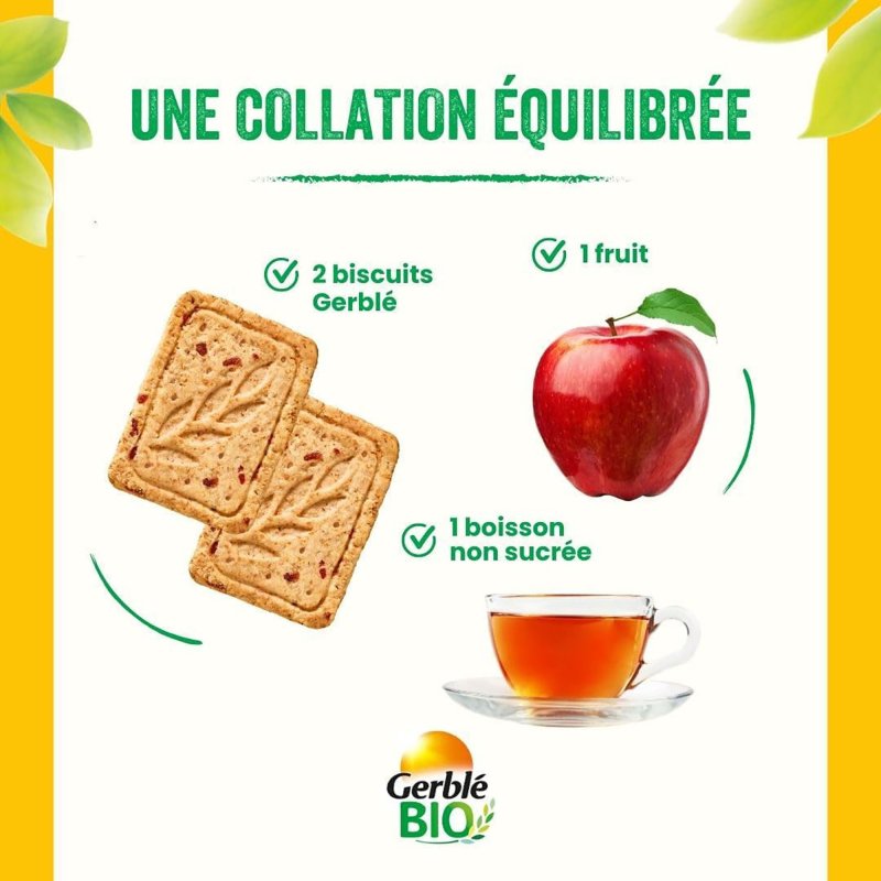 Biscuits Cranberry saveur amande Bio Gerblé x 3 - Boîte de 33 g