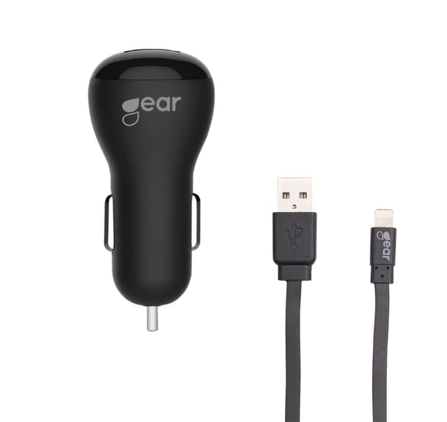 GEAR Lader 12/24V 1xUSB 1A + Lightning Kabel 1.0m MFI