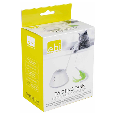EBI Twisting Tank weiss/grün Katzenspielzeug