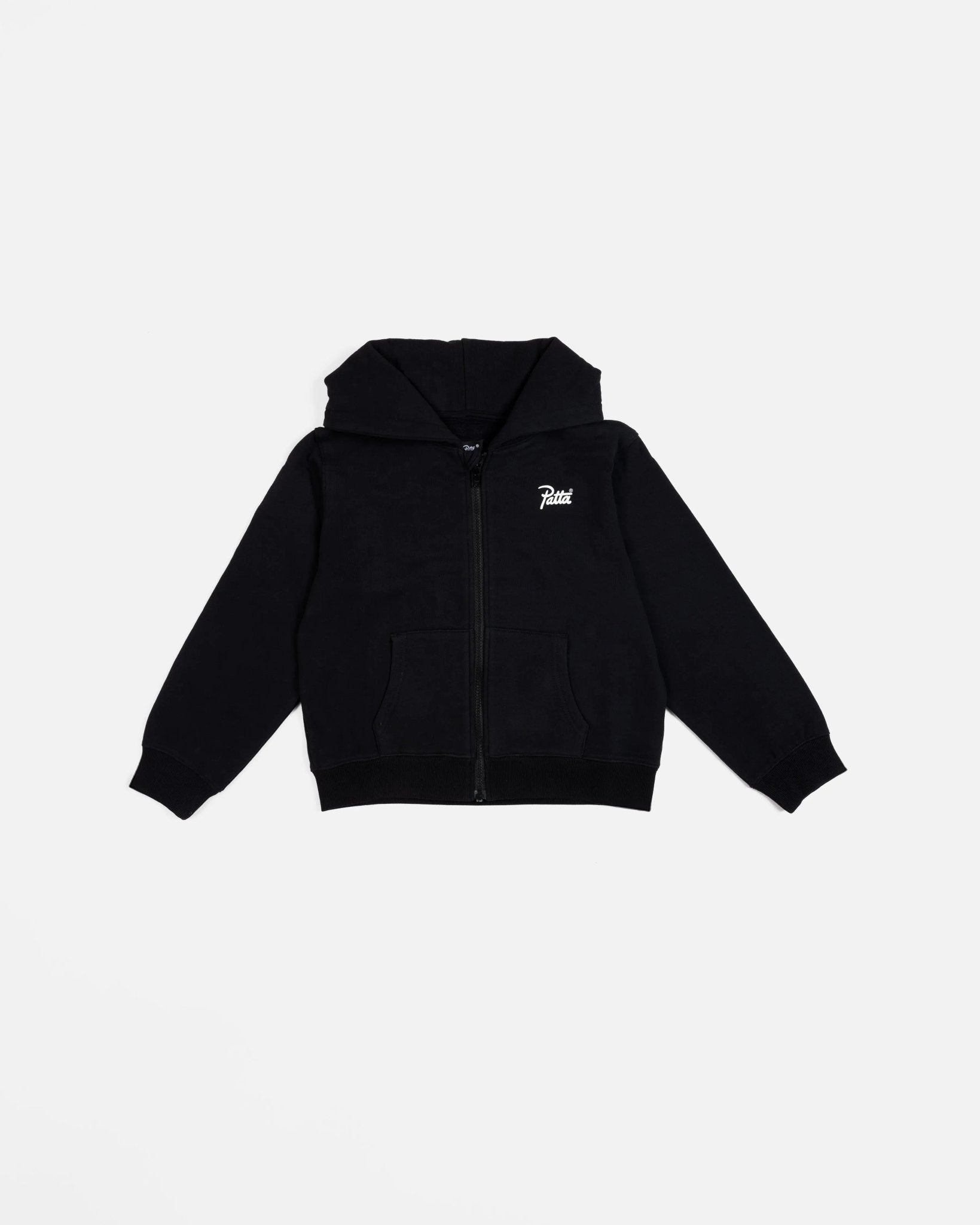 Patta Kids Zip-Up Hooded Sweater (Black)
