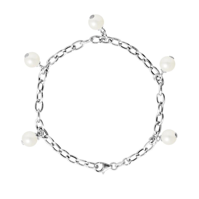Bracelet - Perles de culture d'eau douce - Argent 925