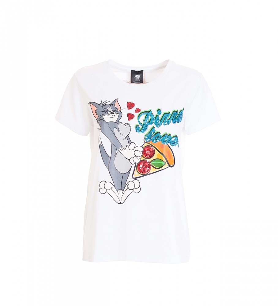 Camiseta Fracomina Pizza Branca