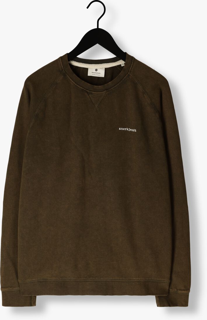 ANERKJENDT donkergroene anerkjendt trui akruben cotton crew sweat