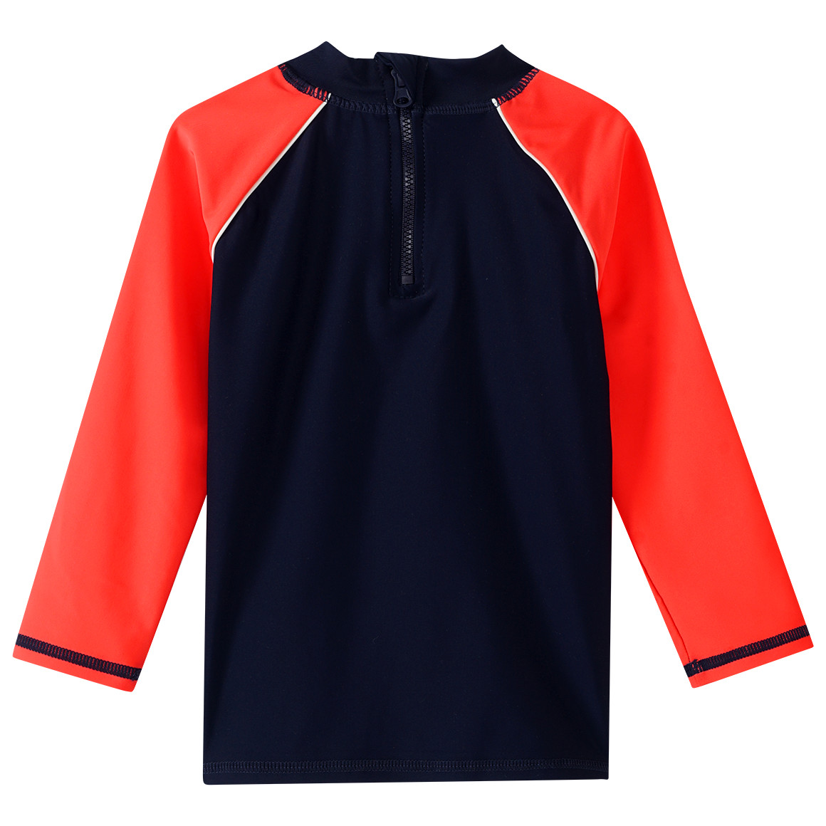 Topomini Baby UV-Badeshirt UPF60 dunkelblau / rot