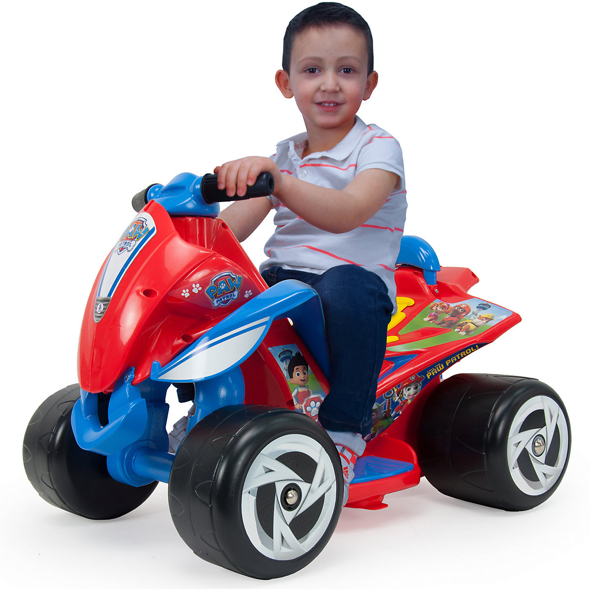 Quadriciclo elétrico Patrulha Canina 6V, vermelho