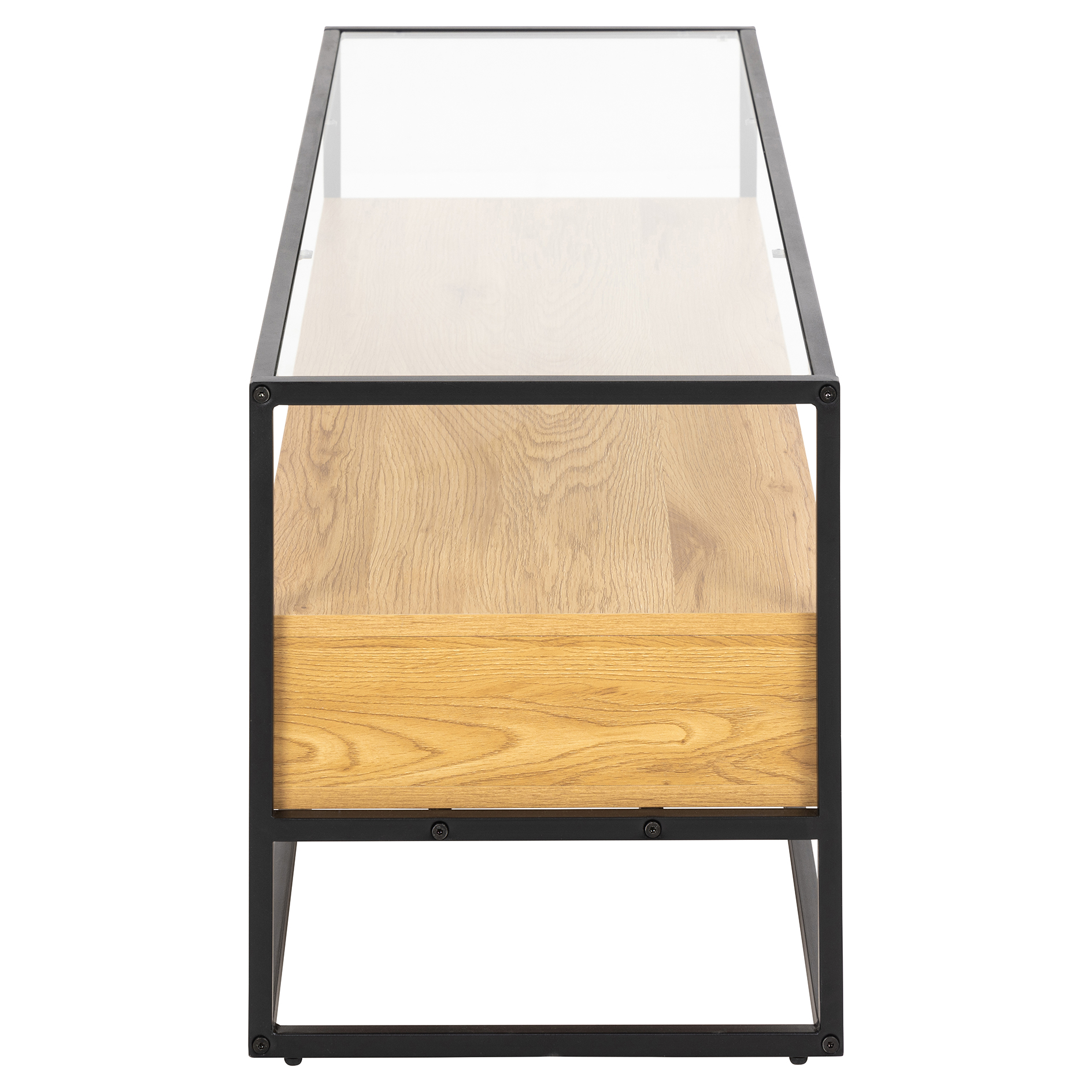TV-Tisch RANDOLF - schwarz-Wildeiche - 120 cm