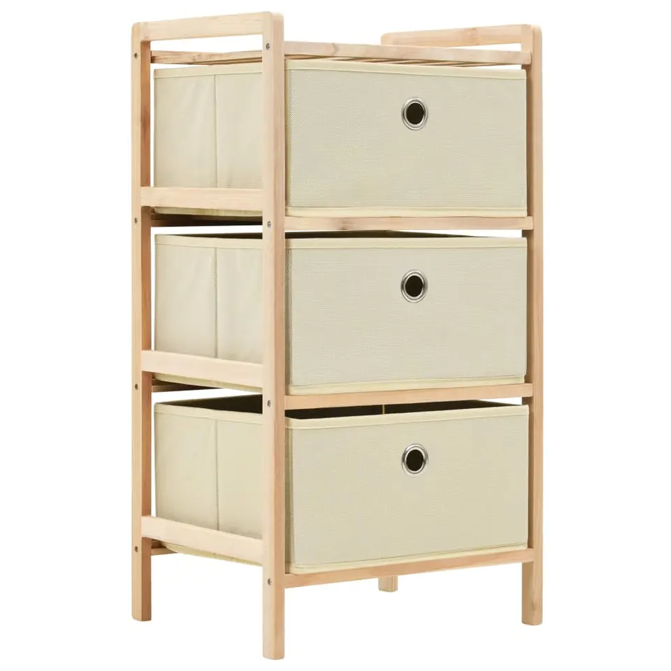vidaXL - Opbergmeubel - Beige - Hout