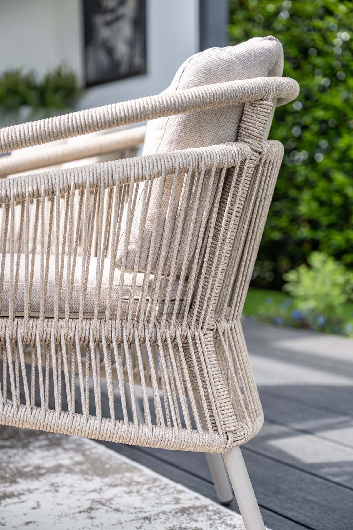 Garden Impressions Prato taupe rope tuinstoel - Set van 4