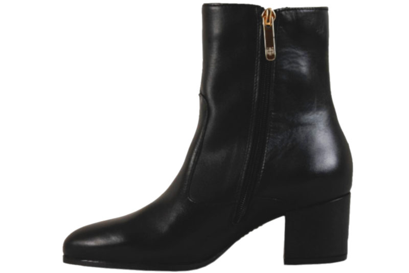TOMMY HILFIGER HARDWARE BOOTIE LEATHER BLACK