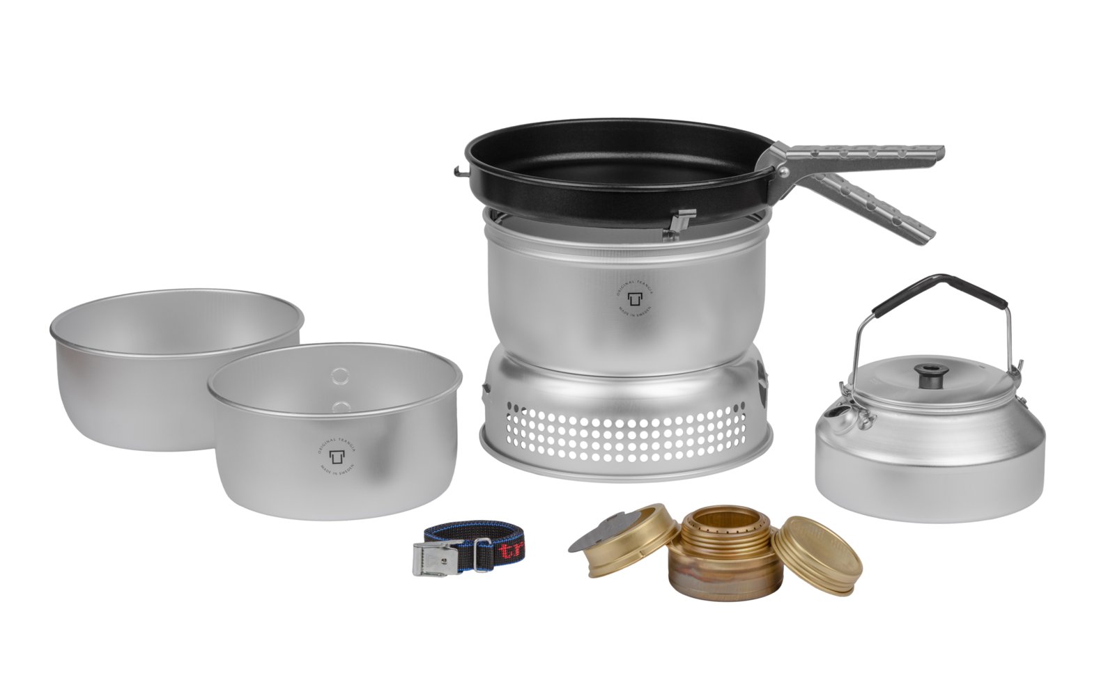 Trangia Trangiakök 25-4 HA Campingkochset 4- teilig mit Spiritusbrenner Set 1