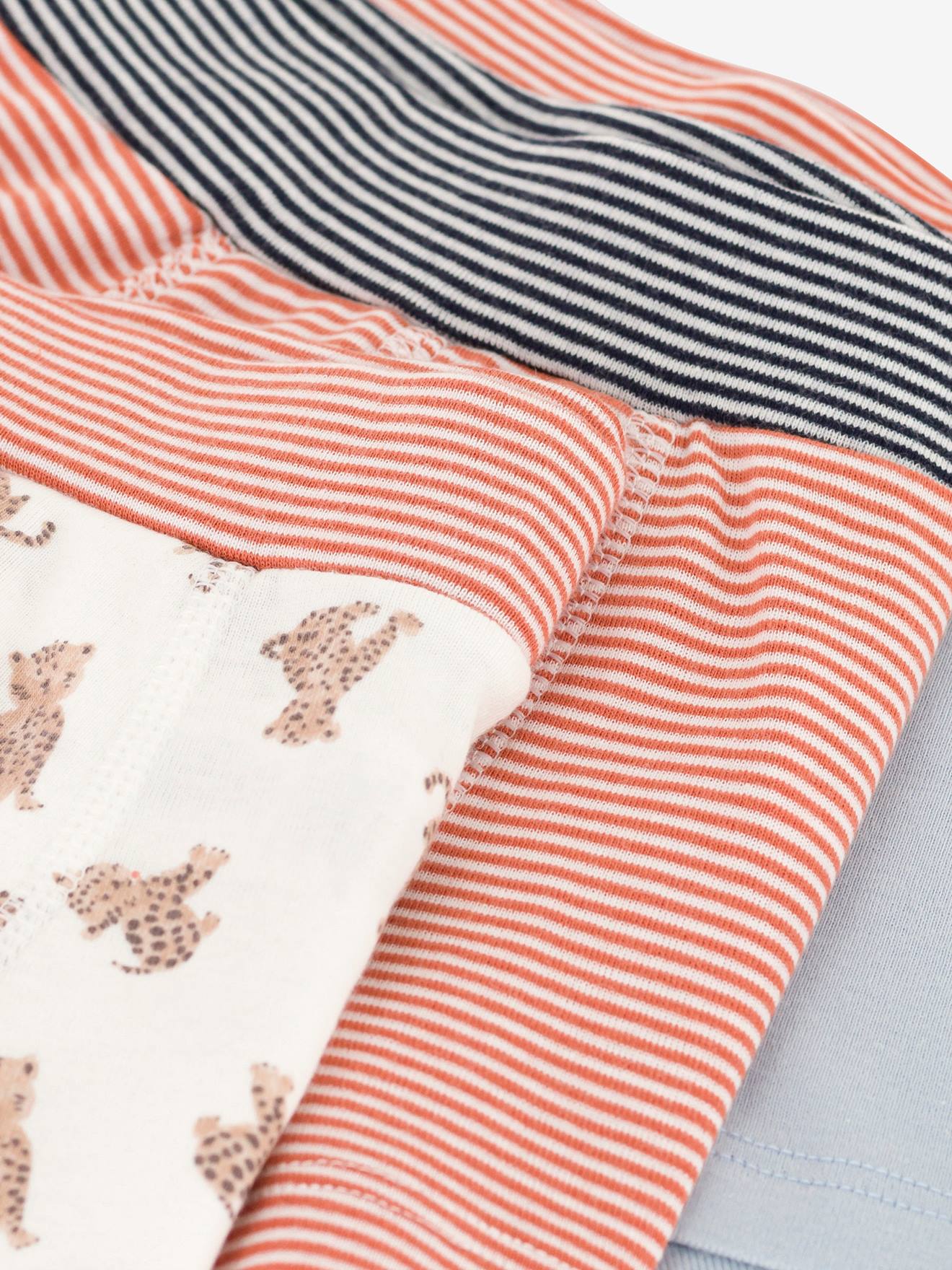Pacote com 3 cuecas boxer PETIT BATEAU em algodão orgânico, brancas.