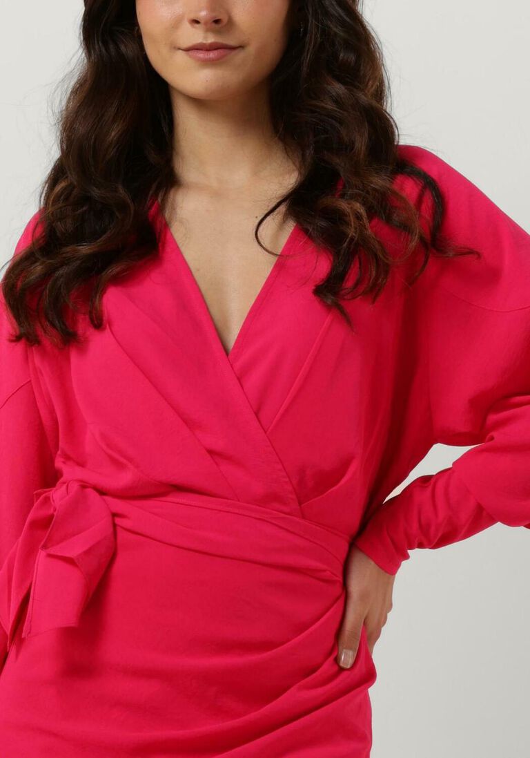 FREEBIRD roze freebird mini jurk wv-drape-pes-23-1
