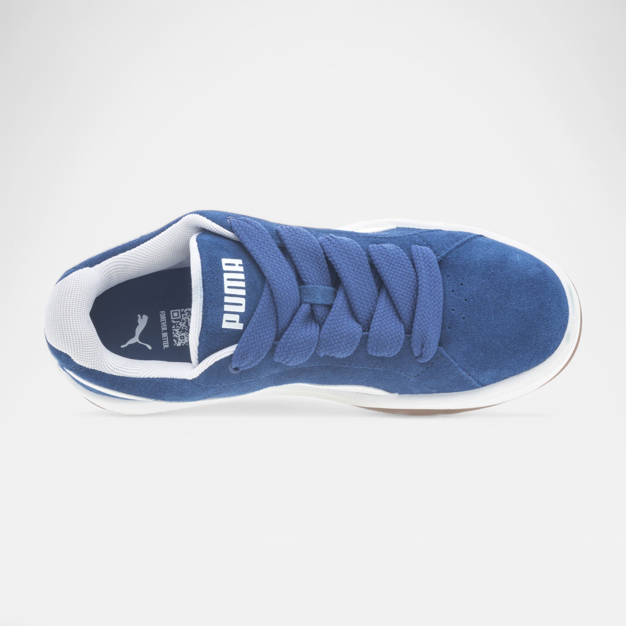 Sneakers Homme en cuir bleu