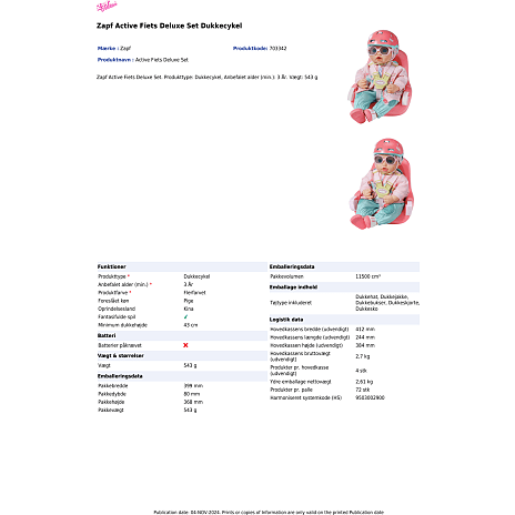 Baby Annabell Active cykel deluxe sæt