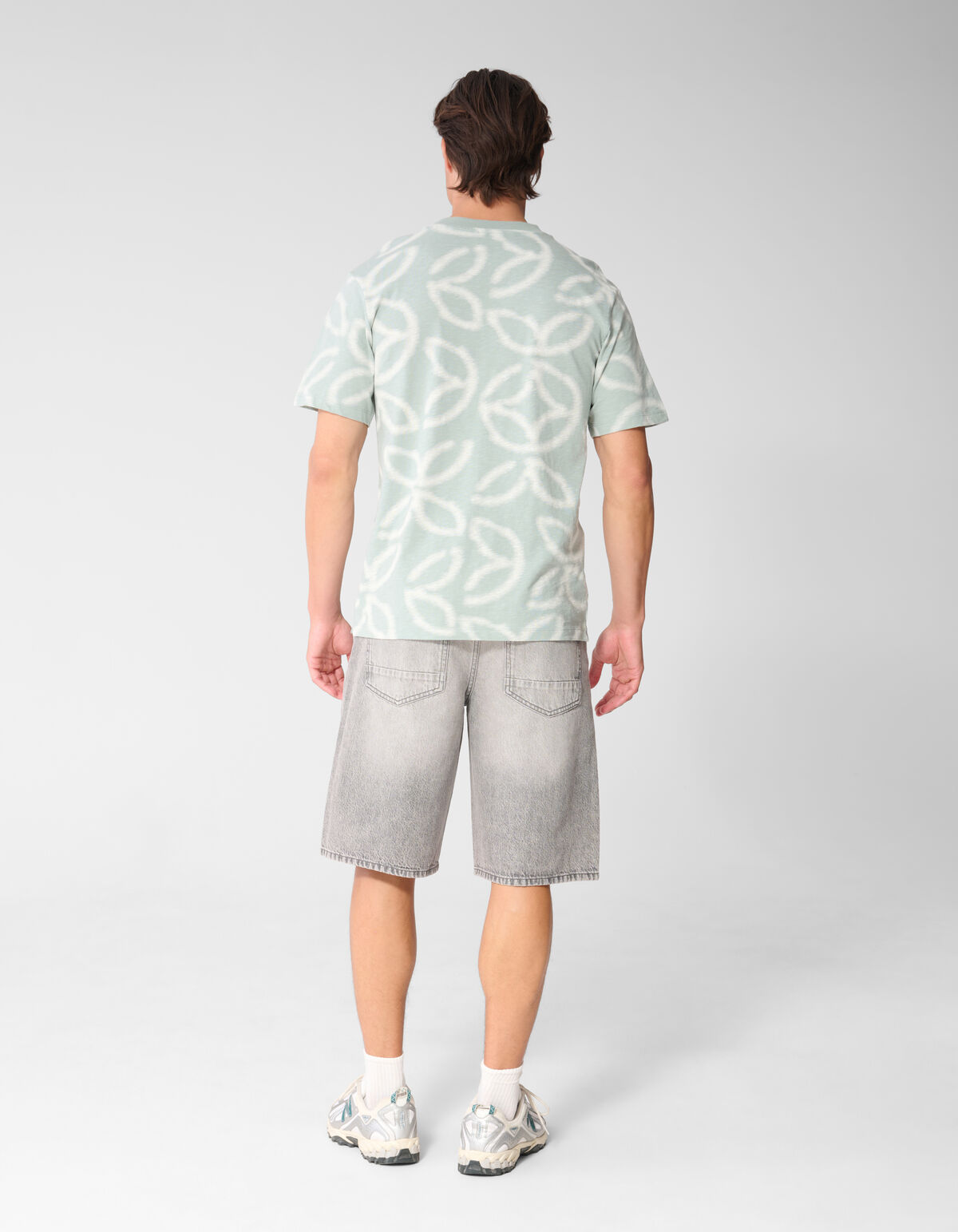 Blurred Logo T-shirt Lichtgroen