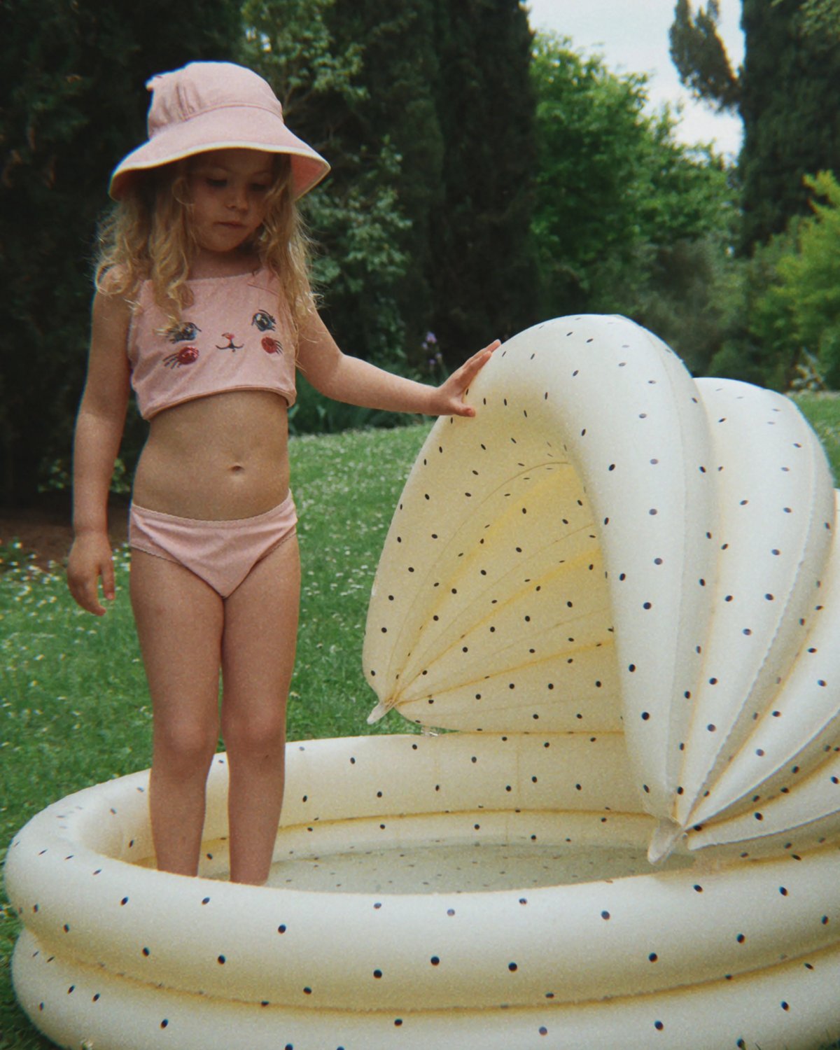 Oppblåstbart Badebasseng med solskjerm – 110×77 | Pool with Canopy