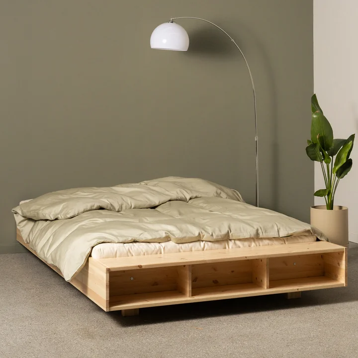 Karup Design - Merge Bett, 160 x 200 cm, Kiefer natur