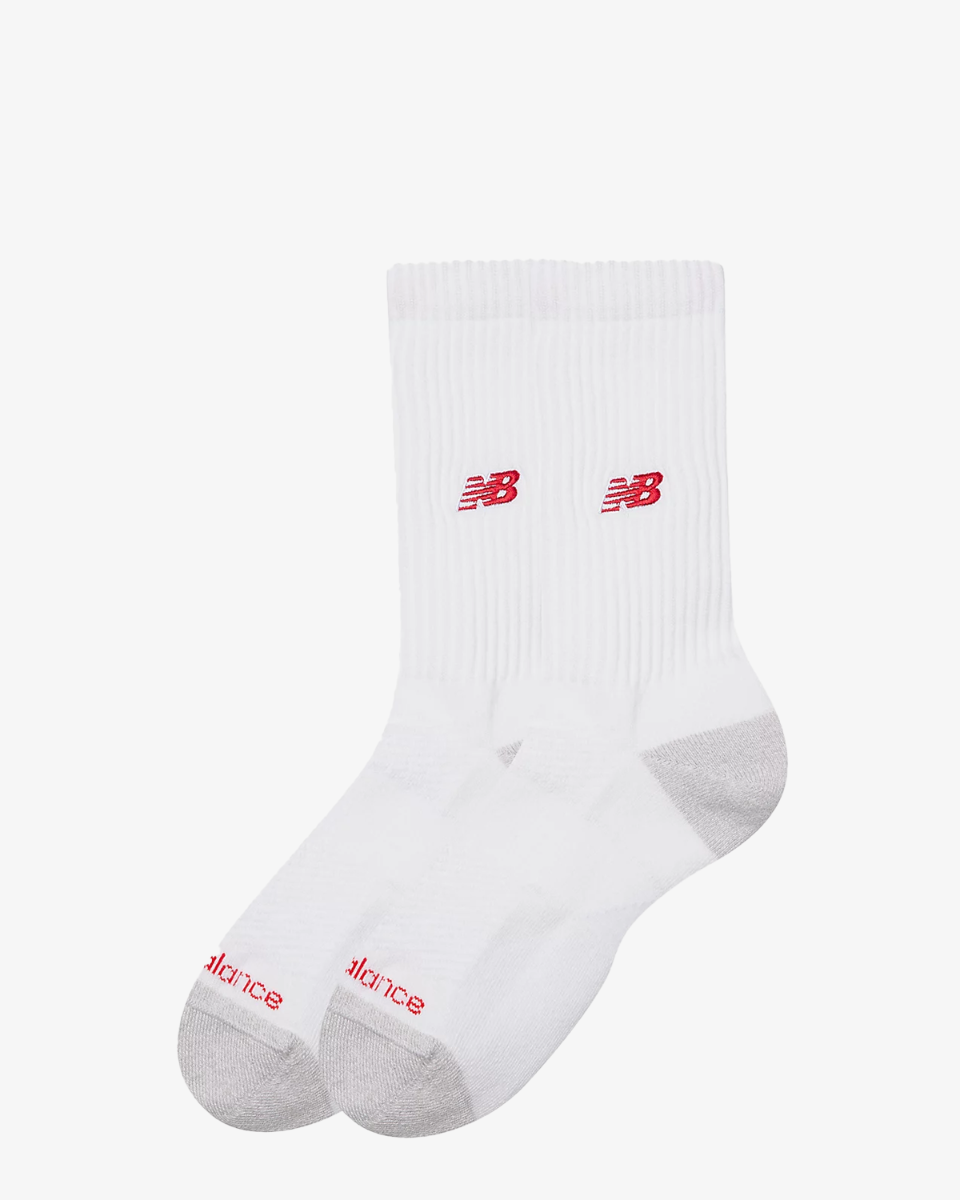New Balance Active NB Premium Crew Socks 2 Pack Wit Sokken