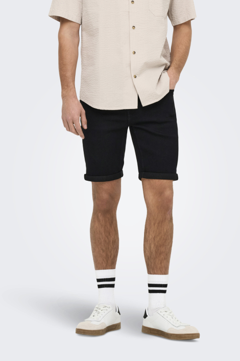 Only & Sons zwarte heren korte broek