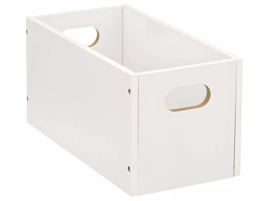 Boîte de rangement en Bois Blanc 15 x 31 x 15 cm
