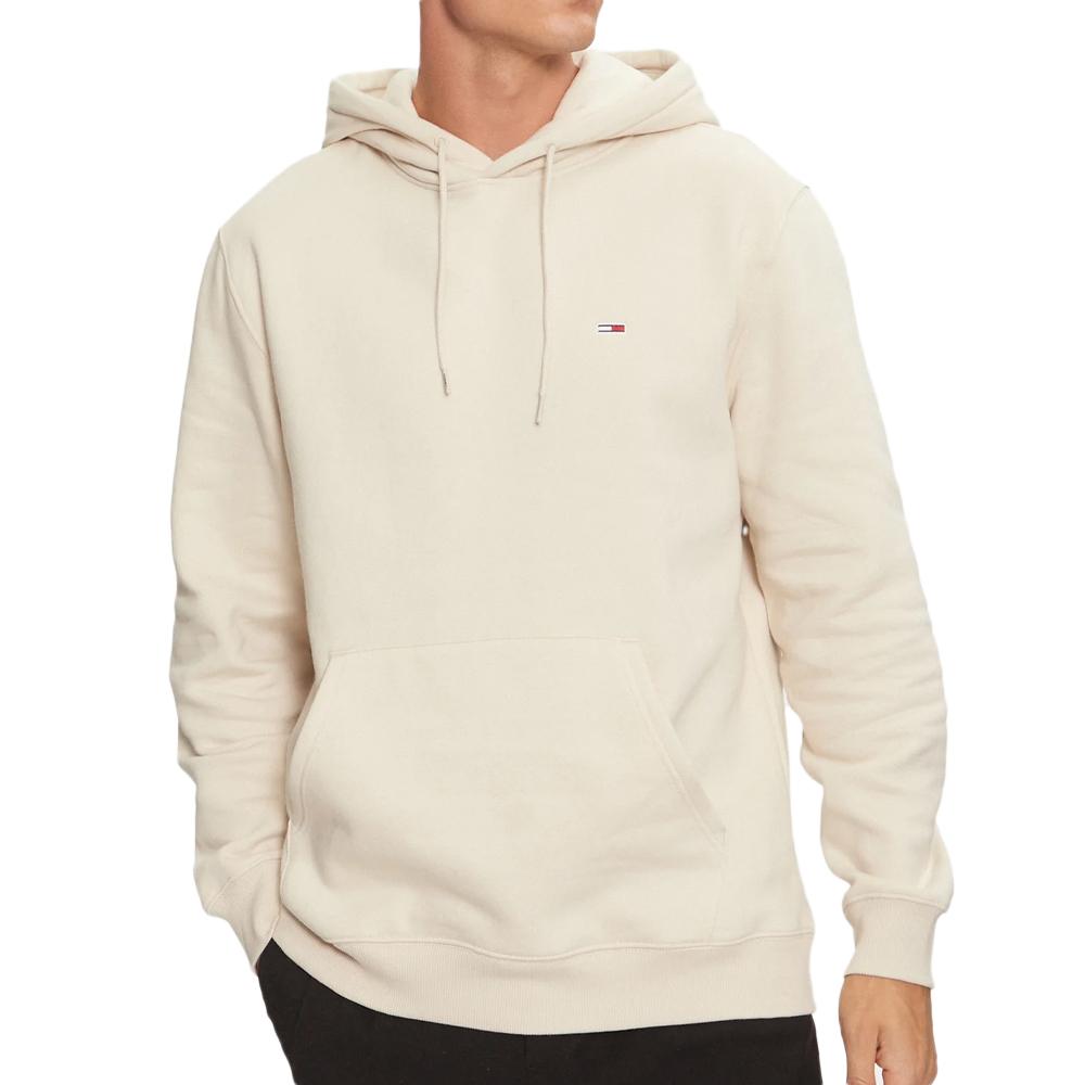 Tommy Hilfiger Sweat à Capuche Beige Homme Tommy Hilfiger Flag Hoodi