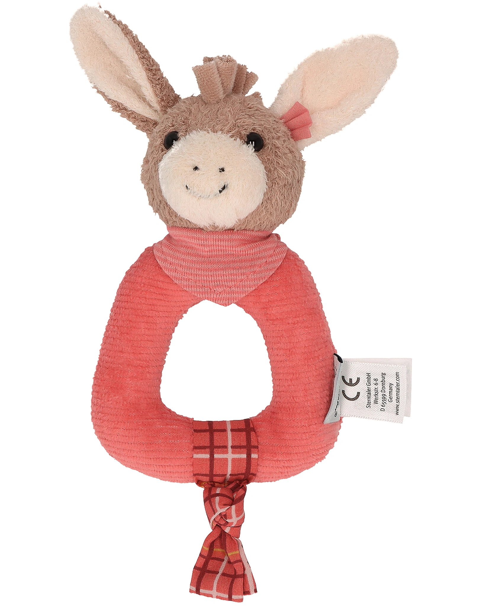 Greifling ESEL EMMILY (17 cm) in hellrot