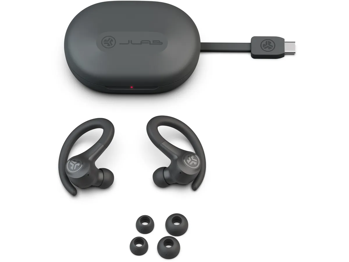 Go Air Sport TWS Bluetooth 5.1 In-Ear Kopfhörer Headset IP55   Ladecase (IEUEBGAIRSPRTRBLK124) - Graphite