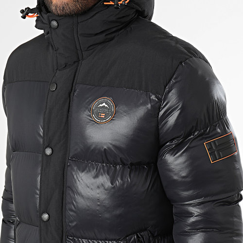 Doudoune Capuche Noir