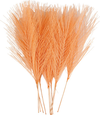 Kunstige Fjer - L 15 CM - B 8 CM - Orange - 10 Stk