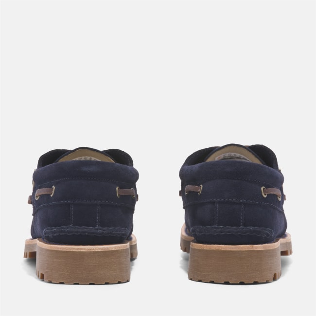 Scarpa da Barca Timberland® C.F. Stead™ Indigo                Suede Handsewn 3-Eye da Uomo in blu scuro