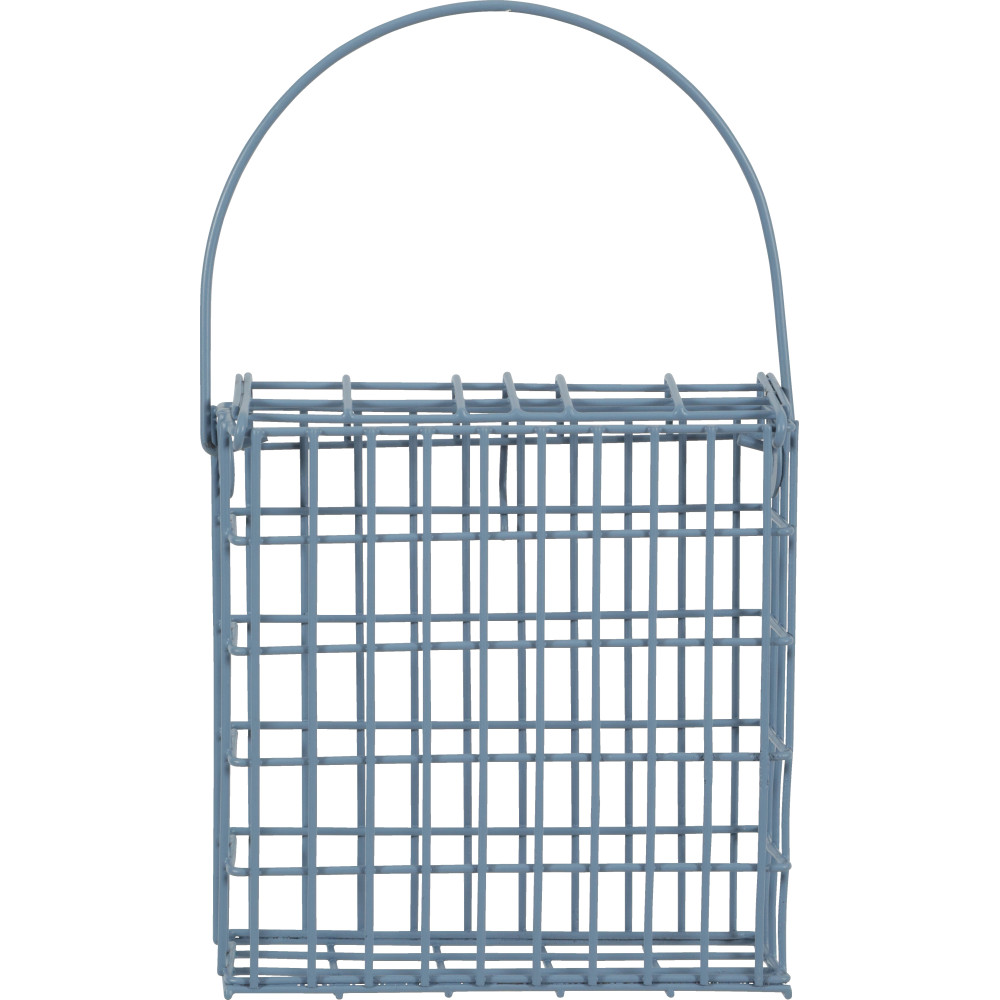 Support pour pain de graisse en métal orage bleu pour oiseaux