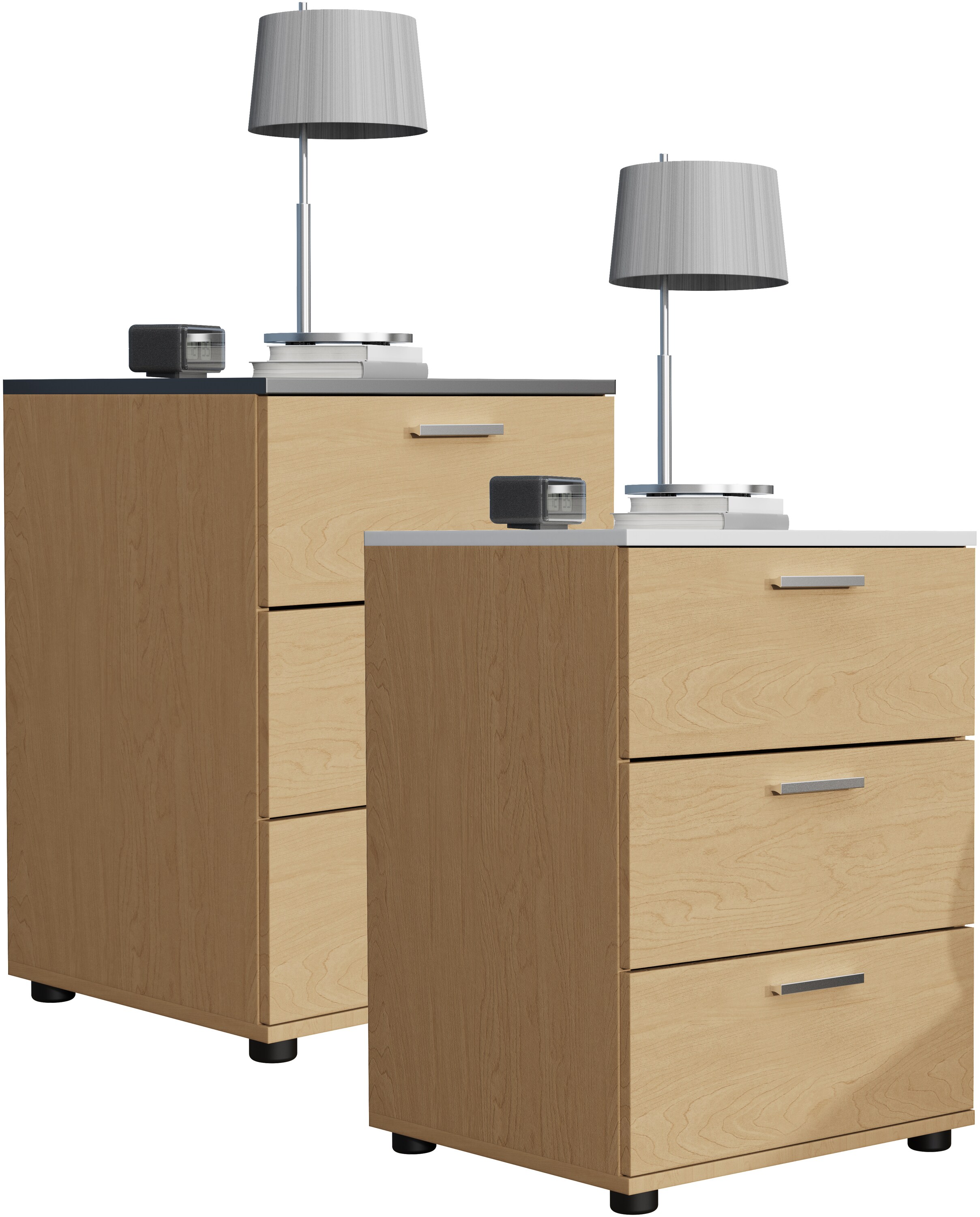 VCM Holz Nachtschrank Beistelltisch Schublade Konsole Nachttisch Testalo