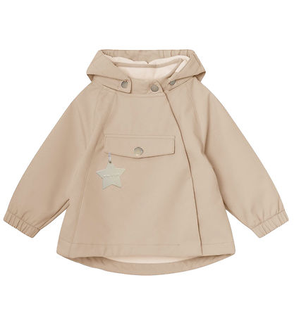 Mini A Ture Softshelljacke m. Fleece - MatWai - Sesam