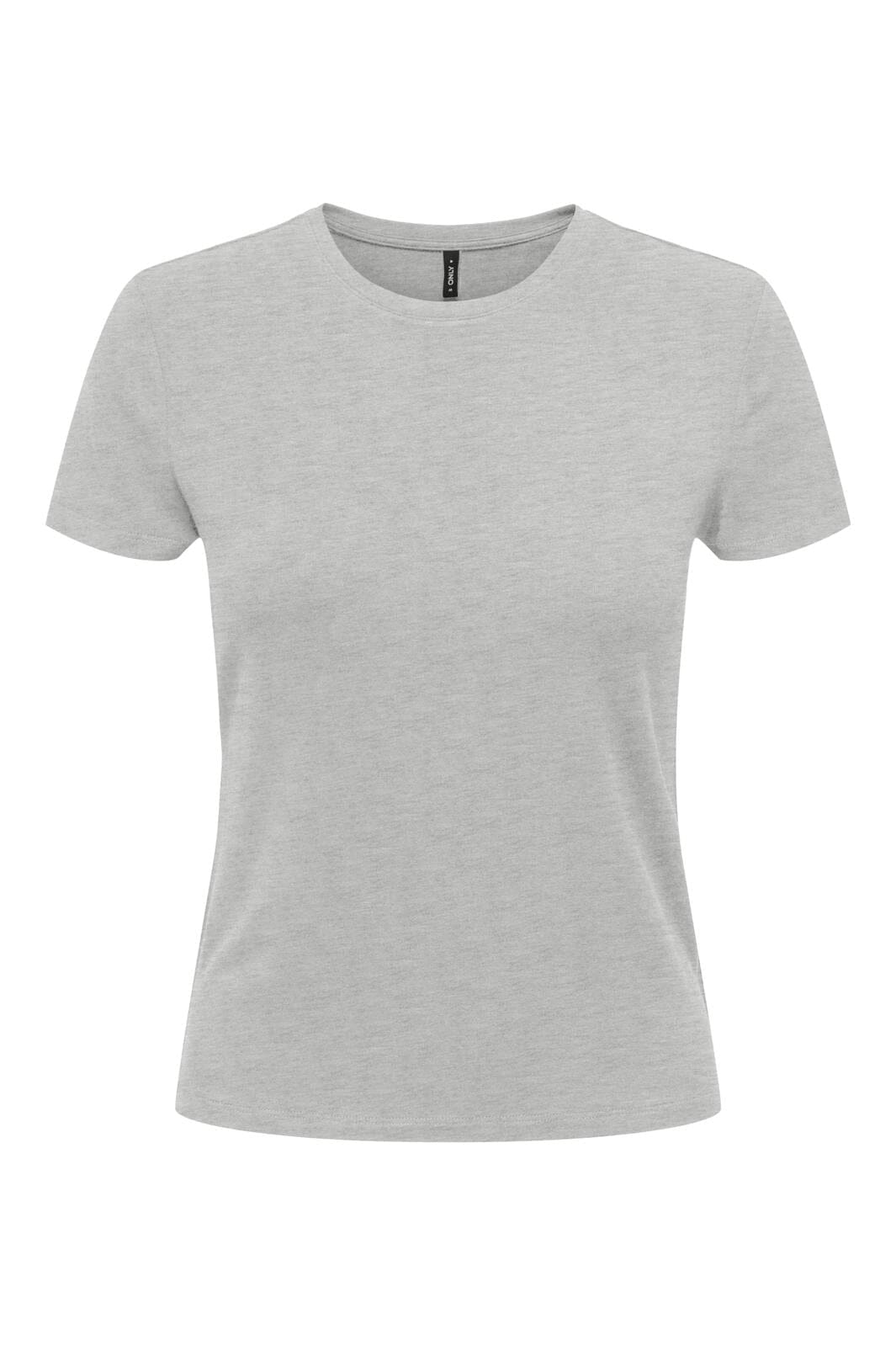 Only Onlfelina S/S O-Neck Top 4670656 light grey melange