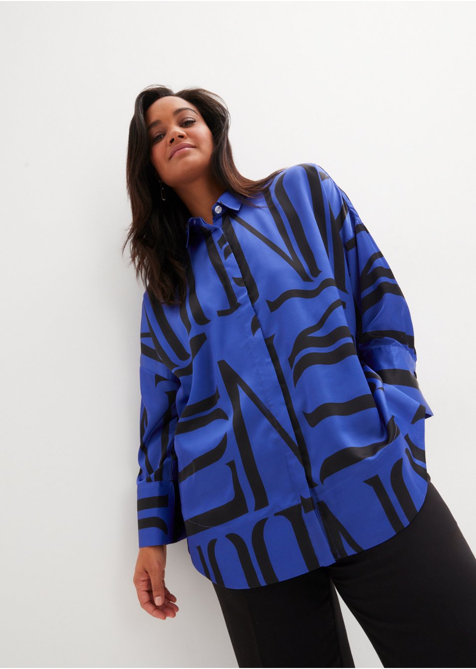 Chemisier oversize en satin