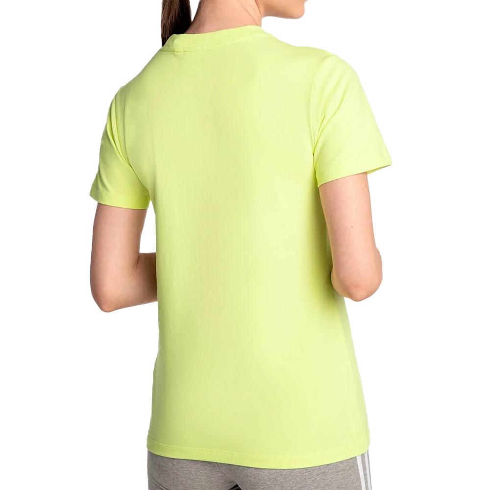 Adidas T-shirt Jaune fluo Femme Adidas Trefoil
