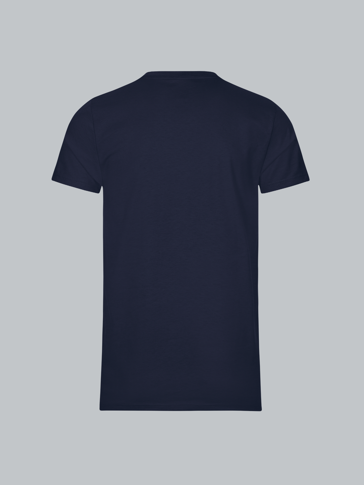 Slim Fit T-Shirt aus DELUXE Baumwolle Navy