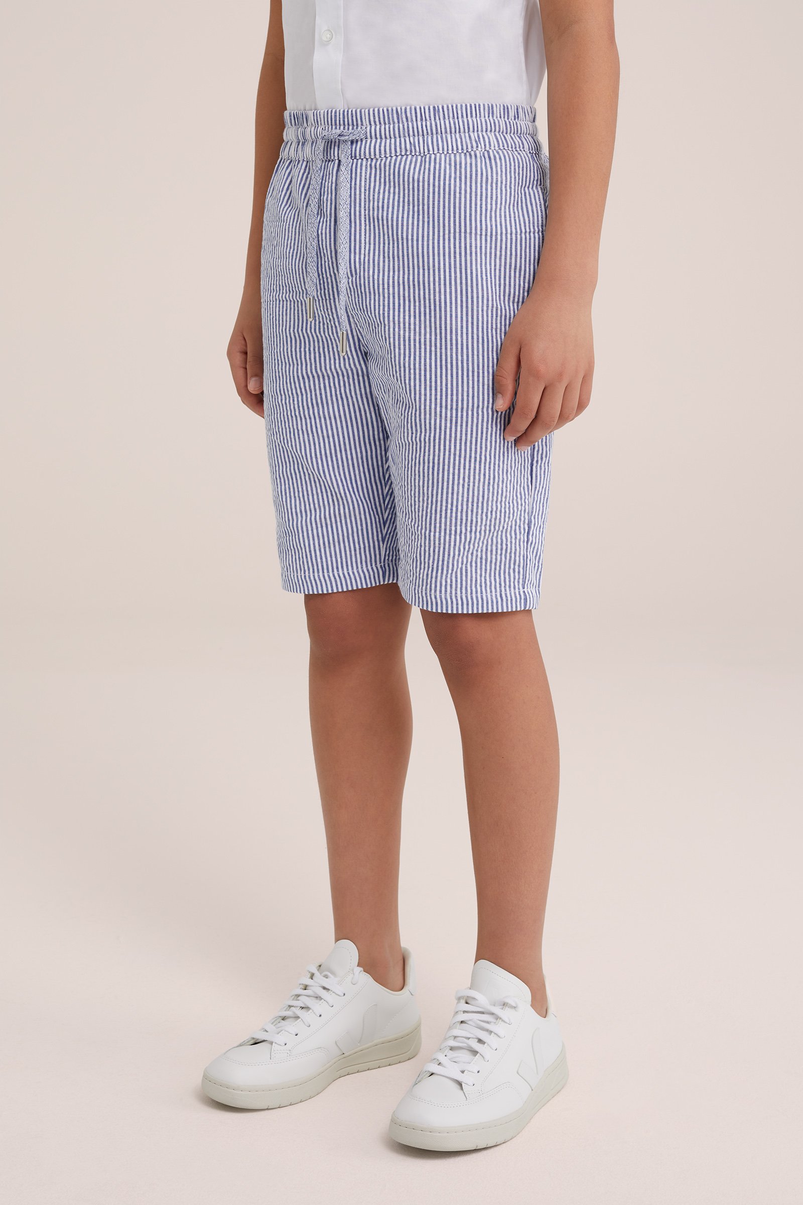 Jongens short met dessin WE Fashion Blauw