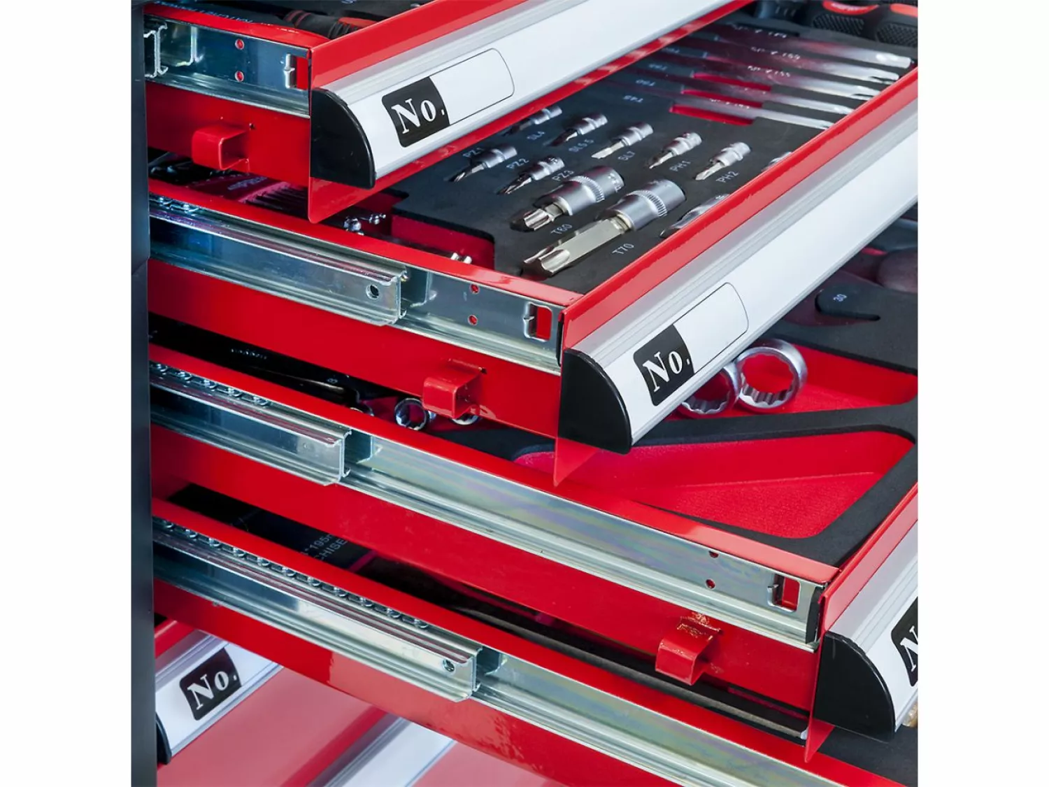 Airpress 79156 - Gereedschapswagen gevuld 217 delig 7 laden