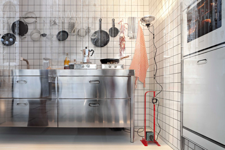 Flos Toio vloerlamp retrofit LED zwart
