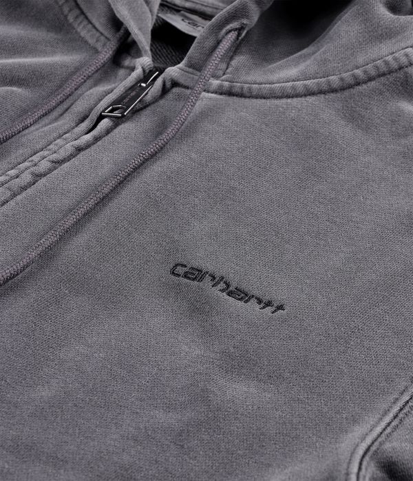 Carhartt WIP Duster Script Zip-Hoodie (black garment dyed)