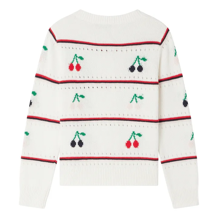 Bonpoint Cardigan Armel Jacquard | Blanc