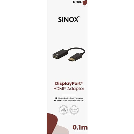 Sinox DisplayPort til HDMI adapter