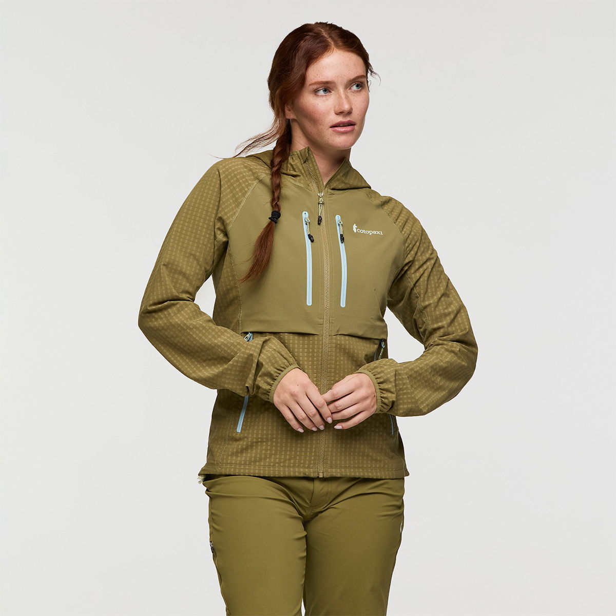 Cotopaxi Yermo Hooded Softshell, dame (Moss)