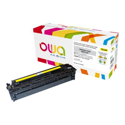 Cartouche laser compatible HP 125A - jaune - Owa K15107OW