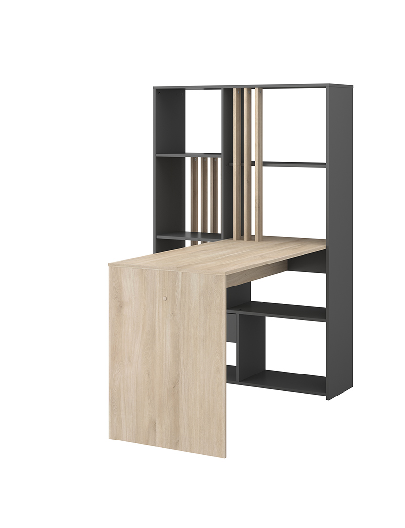 Shadow Secretary Dark Oak and Grey