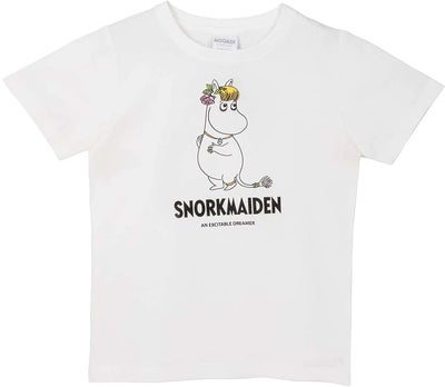 Mummitrollet Karakter Snorkfrøken T-skjorte, Hvit