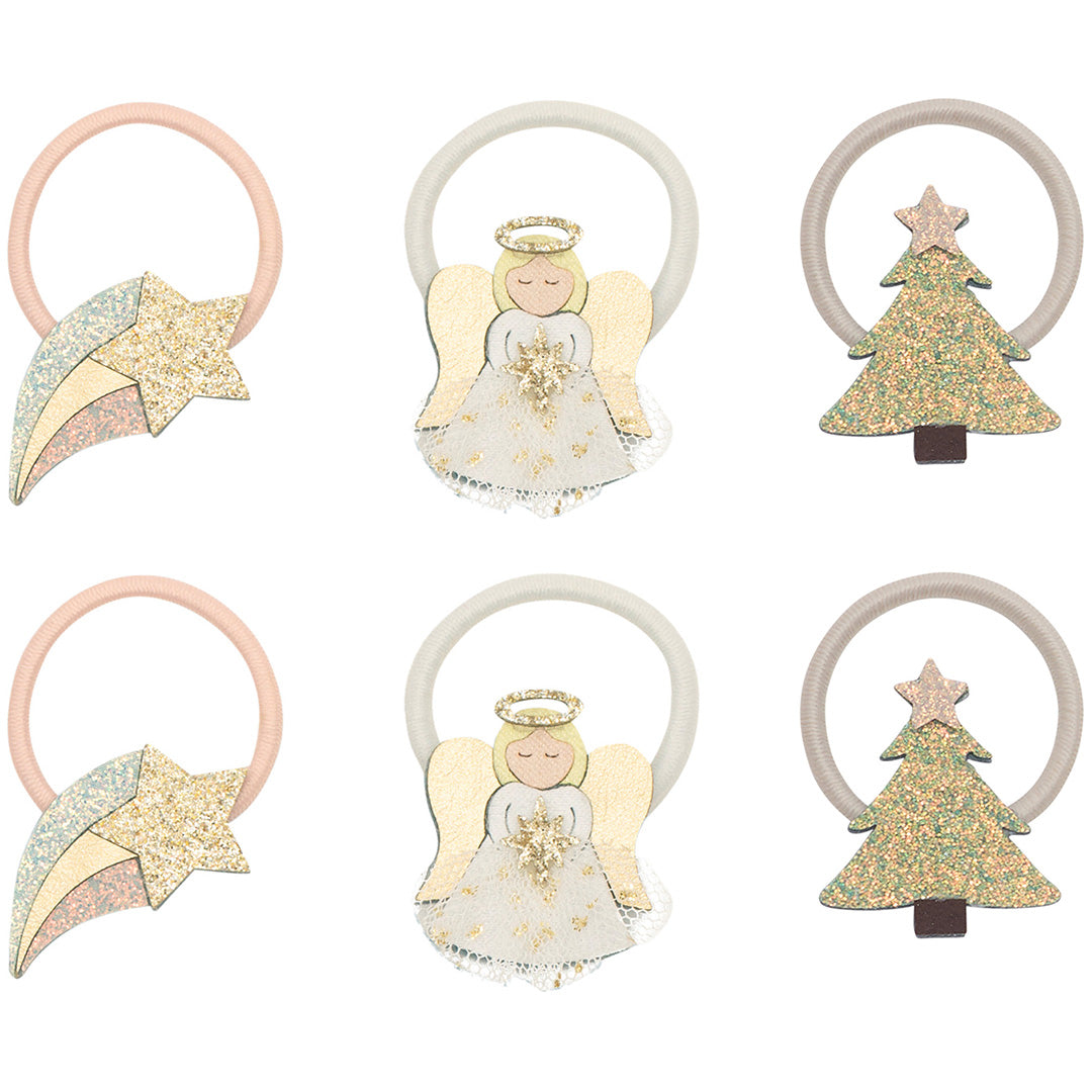 mimi & lula haarelastiekjes angel - shimmer - 6st