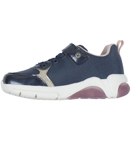 Geox Blinkesko - J Fadinlight - Tex - Navy/Platinum