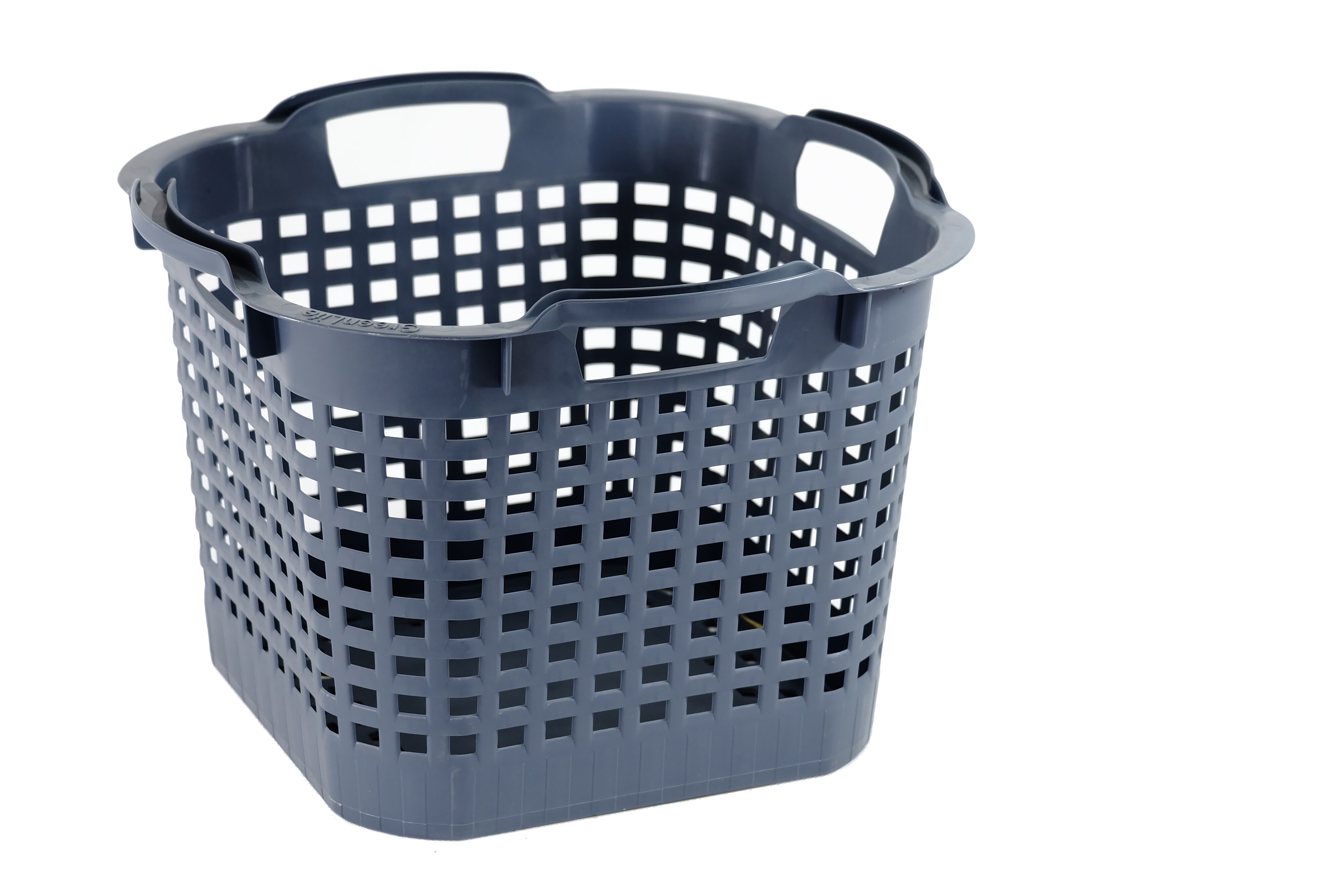 GreenLife Uni-Korb 25 kg, 3 Stück, drehstapelbar, grau